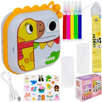 Фотоаппарат M5-G Жираф с функцией быстрой печати, с аксесс. в кор. - фото 69910320
