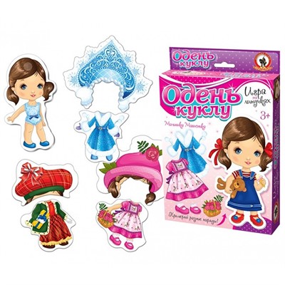 Игра Одень куклу Малышка Машенька на липучках 03174 - фото 69910785