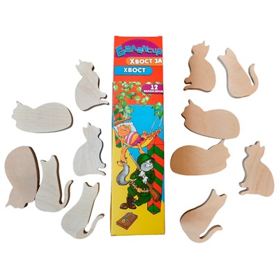 Деревянный Балансир Хвост за хвост 12 шт - фото 69910952