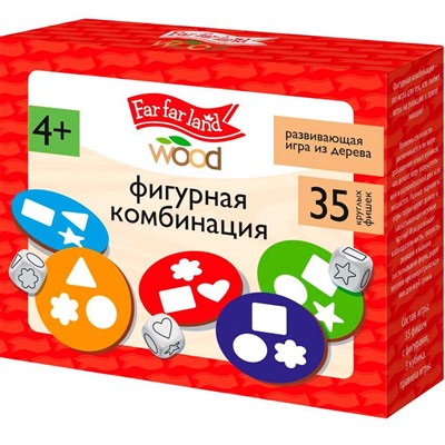 Деревянная Игра развивающая "Фигурная комбинация" Far far land Wood 05694 - фото 69911107