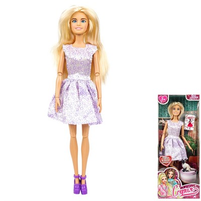 Кукла Карапуз 66001-C80-S-BB 29см София, руки и ноги сгиб. - фото 69911176