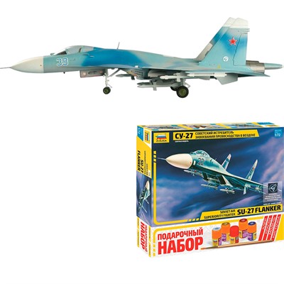 Сборная модель П7206 Самолет Су-27 - фото 69911605