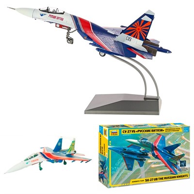 Сборная модель 7277 Самолет Су-27УБ Русские витязи - фото 69911656