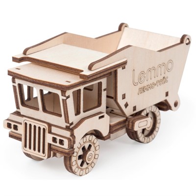 Деревянный Конструктор 3D Самосвал СЭМ 0062 - фото 69911711