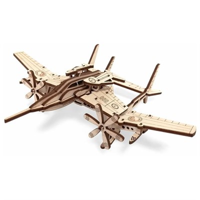 Деревянный Конструктор 3D Самолет Сапсан 0102 - фото 69911714