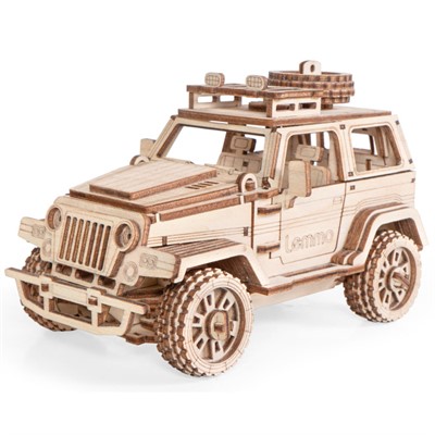 Деревянный Конструктор 3D Внедорожник Трикс 0157 - фото 69911716