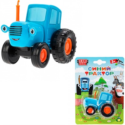 Модель BLUTRA-7-BU Синий Трактор 7,5 см, синий Технопарк в кор. - фото 69913404