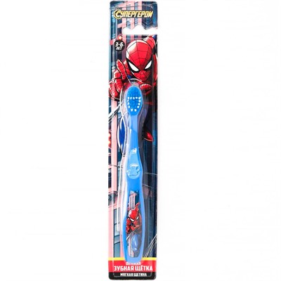 Зубная щетка фигурная для детей Супергерои синяя MASTER DENT 123292-SPZM - фото 69914471