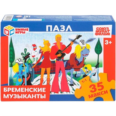 Пазл 35 Макси Бременские музыканты 4630395046213 - фото 69914948