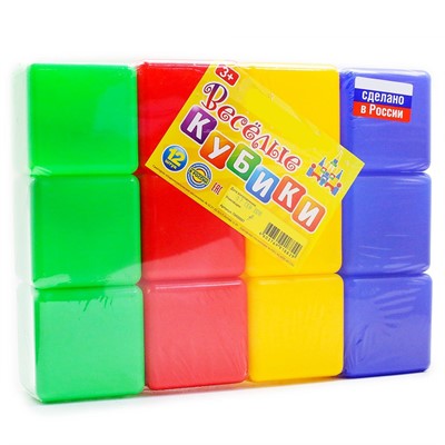 Набор Веселые кубики 12 дет. /Новокузнецк/ - фото 69915230