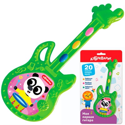 Моя первая гитара Зеленая 4630027293374 - фото 69915392