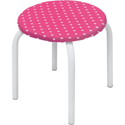 Табурет ТМ/6 горошек на розовом /Ника/ - фото 69915589