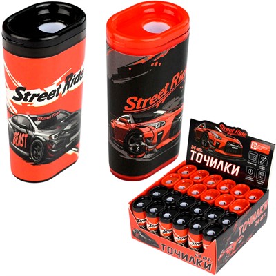 Точилка Городские гонки 1 отверстие, контейнер 69657 - фото 69915715