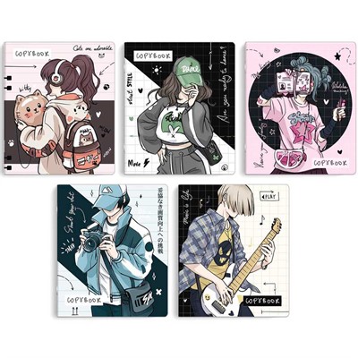 Тетрадь 48 л. клетка Аниме-подростки 68539 - фото 69915775