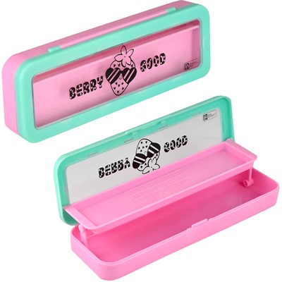 Пенал пластик Клубника 65335 - фото 69915852