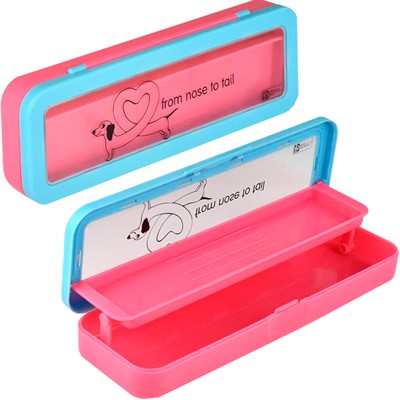 Пенал пластик Такса-сердце 65334 - фото 69915858