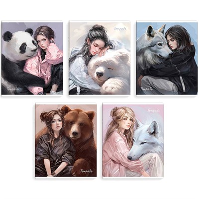 Тетрадь 48 л. клетка Тотемное животное 70919 - фото 69916217