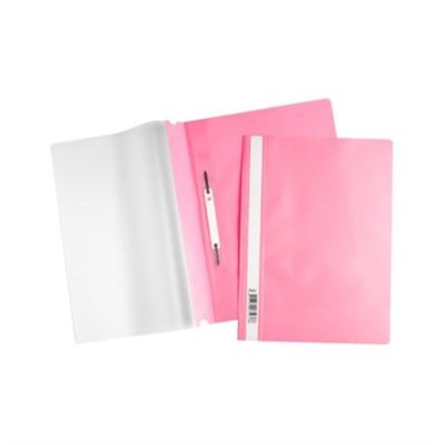 Папка скоросшиватель А4 розовая 04312 Hatber - фото 69916403
