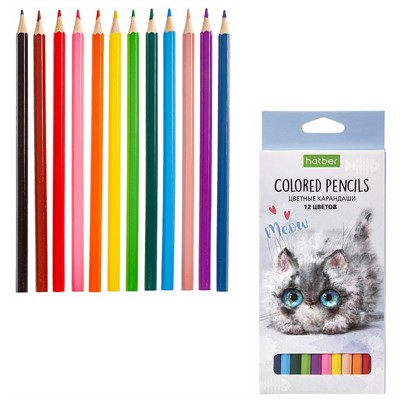 Карандаши цветные 12 цв. Кошарики CS_074000 Hatber - фото 69916446