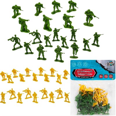 Набор солдатиков MR BOY YS8700-9 с аксес. в пак. - фото 69916452