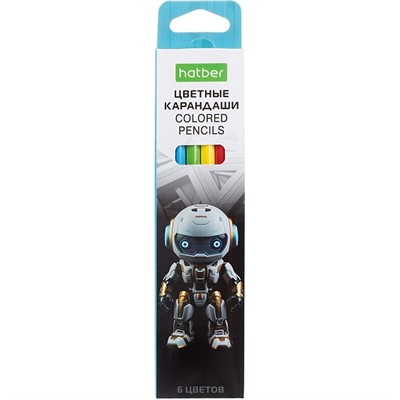 Карандаши цветные 6 цв. ECO Робо CS_084394 Hatber - фото 69916560