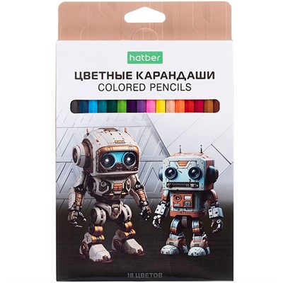 Карандаши цветные 18 цв. ECO Робо CS_084396 Hatber - фото 69916562