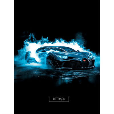 Тетрадь 96 л. клетка Авто на черном С2277-53 - фото 69916807