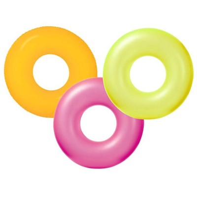 Круг надувной 59262 91см Неон от 9лет - фото 69917183