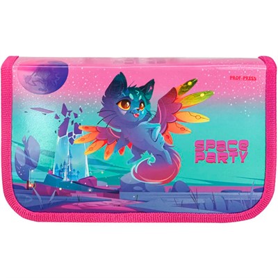 Пенал 1-секц, большой ИНОПЛАНЕТНЫЙ КОТИК 190х115 ПН-4952 - фото 69917230