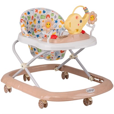 Ходунки JUMBO C 6 колес муз. ALIS бежевый 611С /7/ - фото 69917547