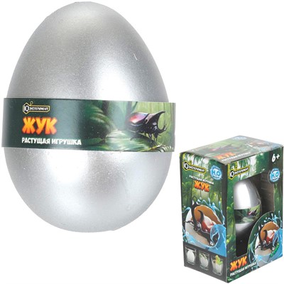 Игрушка ЯЙЦО с растущей фигуркой Жук EGG-BUG01-RU - фото 69917571
