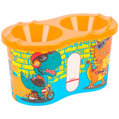 Стакан-непроливайка двойной Дино С-4808 - фото 69917702