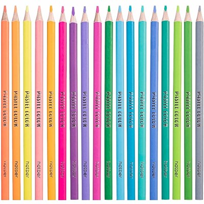 Карандаши цветные 18 цв. DELICATO трехгранные CS_072618 Hatber - фото 69918043