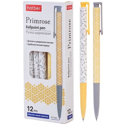 Ручка шариковая автомат  Primrose/Примроуз Синяя 0,7мм чернила на масл.основе -Ассорти-  ВР_078444 HATBER - фото 69918131