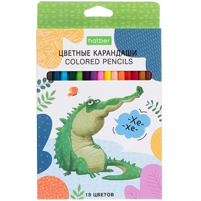 Карандаши цветные 18 цв. ECO ZOO CS_084392 Hatber - фото 69918142