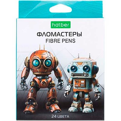 Фломастеры 24 цв. "ECO" Робо FP_084605 Hatber - фото 69918170