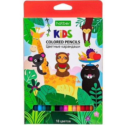 Карандаши цветные 18 цв. ECO Африка 078351 - фото 69918609