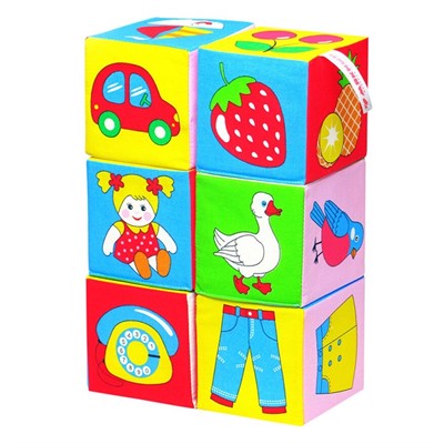 Мякиши Кубики Предметы 001 - фото 69918693