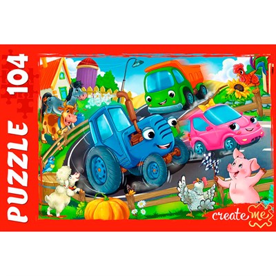 Пазл 104 Веселый трактор №8 П104-9931 - фото 69918740