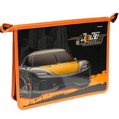 Папка для тетрадей на молнии А5 ЧЕРНЫЙ КОТИК ПТ-2226 - фото 69918752