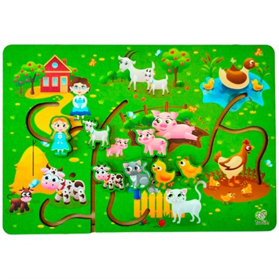 Деревянный Лабиринт "Дорожка к маме"  08014 - фото 69919391