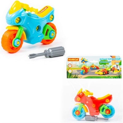 Конструктор-транспорт Мотоцикл 25 эл. в пак 78209 П-Е /20/ - фото 69920233
