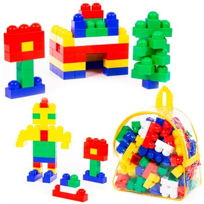 Конструктор Юниор 100эл. в рюкзаке П-Е/6/ - фото 69920264