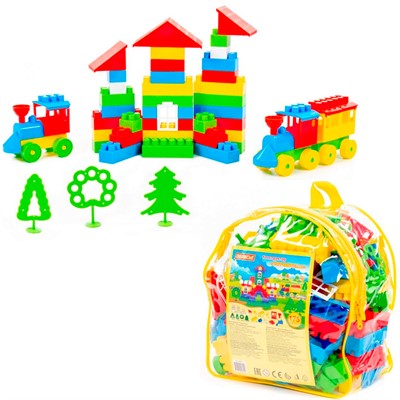 Конструктор Самоделкин Строитель гигант 175эл рюкзак П-Е/5/ - фото 69920312