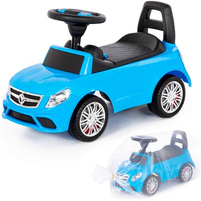 Каталка автомобиль SuperCar №3 со звуковым сигналом голубая 84484 П-Е /1/ - фото 69920443