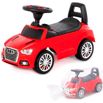 Каталка автомобиль SuperCar №2 со звуковым сигналом красная 84545 П-Е /1/ - фото 69920472