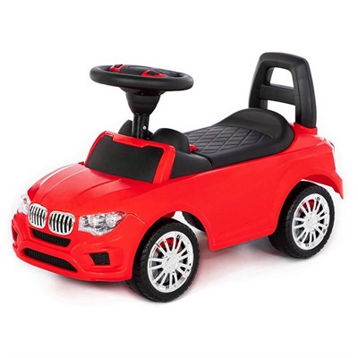 Каталка автомобиль SuperCar №5 со звуковым сигналом красная 84583 П-Е /1/ - фото 69920493