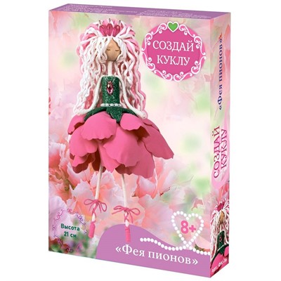 Набор для творчества Создай куклу "Фея пионов" ФК-16 - фото 69920925