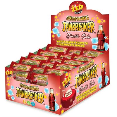 ЗУБОДРОБИЛКА Double Cola многослойная конфета с надувной резинкой 14,6г цена за шт(50шт в уп)КТ93699 - фото 69921055