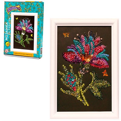 Набор для творчества Мозаика из пайеток Волшебный цветок M028 - фото 69921372
